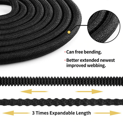 Expandable Garden Hose with 8-Pattern Spray Nozzle — 25 to 100FT