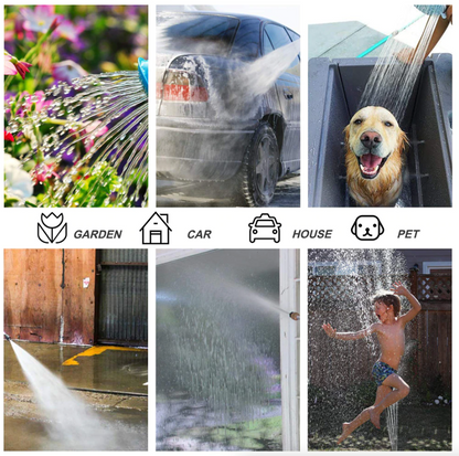 Expandable Garden Hose with 8-Pattern Spray Nozzle — 25 to 100FT