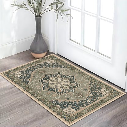 Boho Kitchen Rug Mat Sets 3 Piece, Farmhouse Non Slip Kitchen Rug Runner, Washable Non Skid Kitchen Rugs, Bohemian Kitchen Floor Mat For Entryway Laundry Room