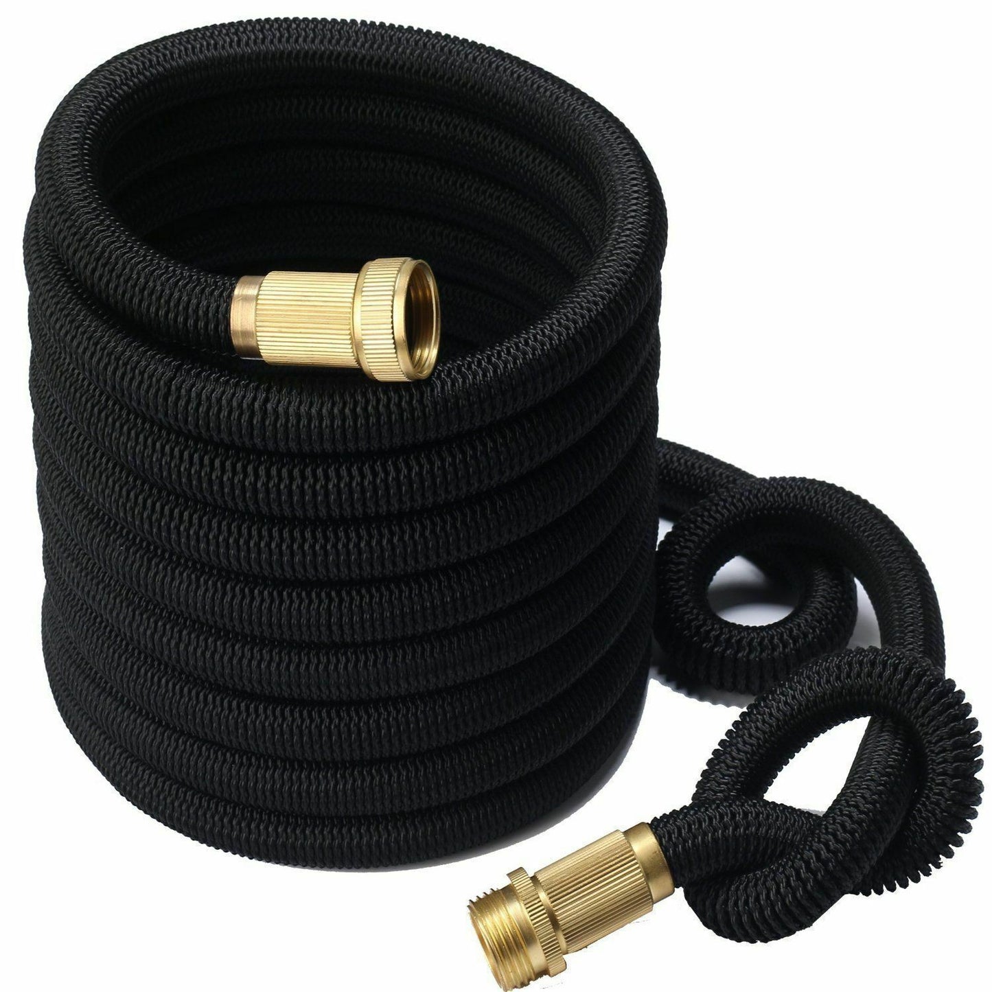 Expandable Garden Hose with 8-Pattern Spray Nozzle — 25 to 100FT