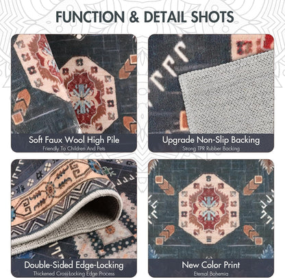 Boho Kitchen Rugs Sets 4 Piece With Runner Floral Kitchen Floor Mat Carpet Farmhouse Kitchen Rugs And Mats Non Skid Washable Runner Rug For Kitchen Floor Sink