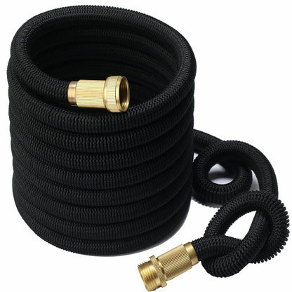 Expandable Garden Hose with 8-Pattern Spray Nozzle — 25 to 100FT
