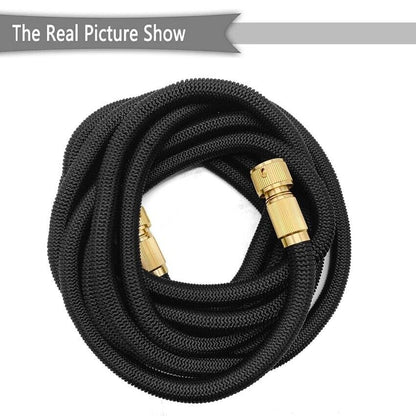 Expandable Garden Hose with 8-Pattern Spray Nozzle — 25 to 100FT